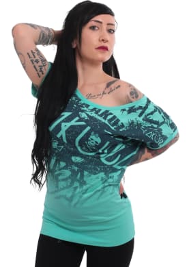 Tričko Yakuza Lettering Allover Wide Crew Neck