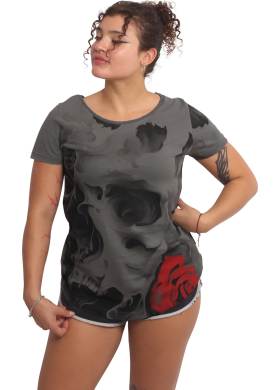 Tričko Yakuza Floating Curved Crew Neck