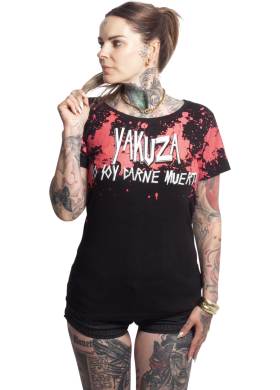 Tričko Yakuza Carne Curved Crew Neck