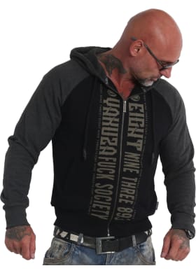 Mikina Yakuza Fck Society Two Face Zip