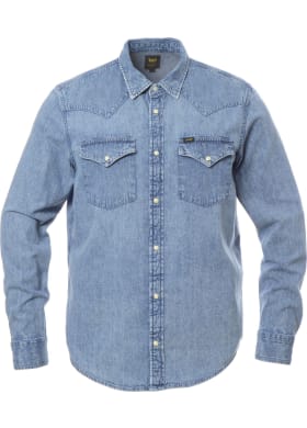 Košeľa Lee Regular Western Shirt pánska modrá