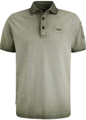 Polo triko PME Legend Cold Dye Pique pánské olivové