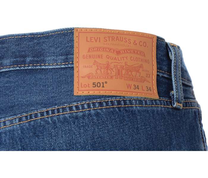 Levi´s® jeans 501 Original Medium Indigo pánské modré