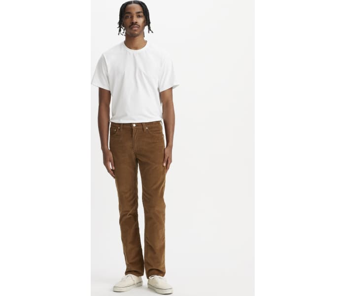 Menčestrové nohavice Levi´s® 511 Slim Karla pánske hnedé