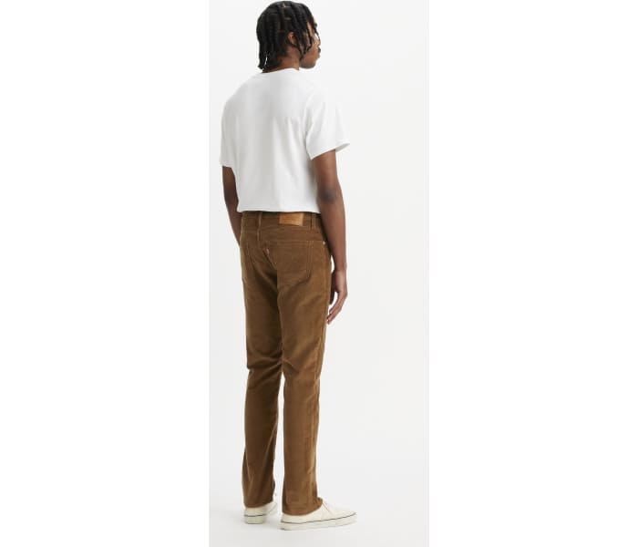 Menčestrové nohavice Levi´s® 511 Slim Karla pánske hnedé