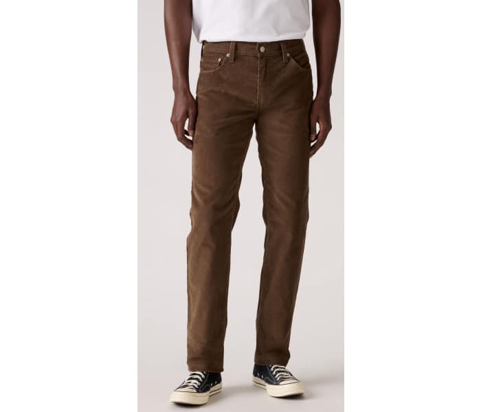 Menčestrové nohavice Levi´s® 511 Slim Rain Drum pánske hnedé