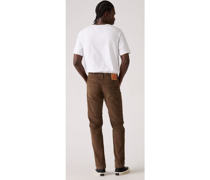 Menčestrové nohavice Levi´s® 511 Slim Rain Drum pánske hnedé