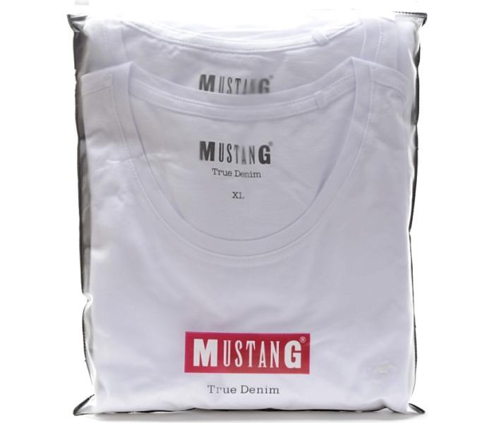 Triko Mustang 2 Pack C-Neck pánské bílé