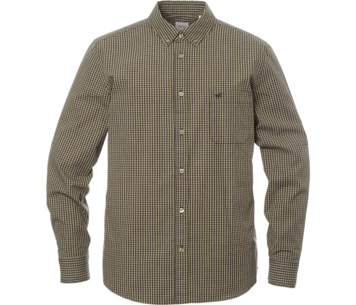 Košile Mustang Style Clemens Gingham pánská hnědá