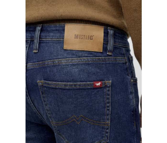 Mustang jeans Michigan Straight pánske tmavo modré