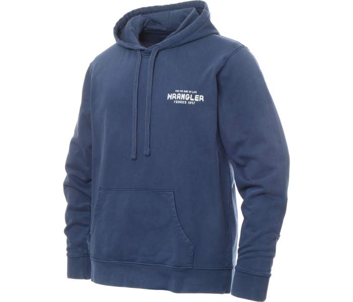 Mikina Wrangler Graphic Hoodie pánská modrá