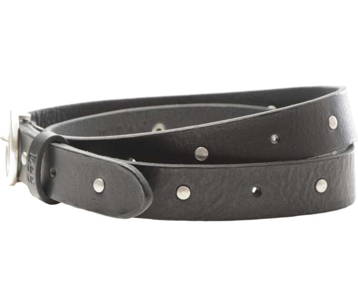 Kožený opasek Lee Studded dámský černý