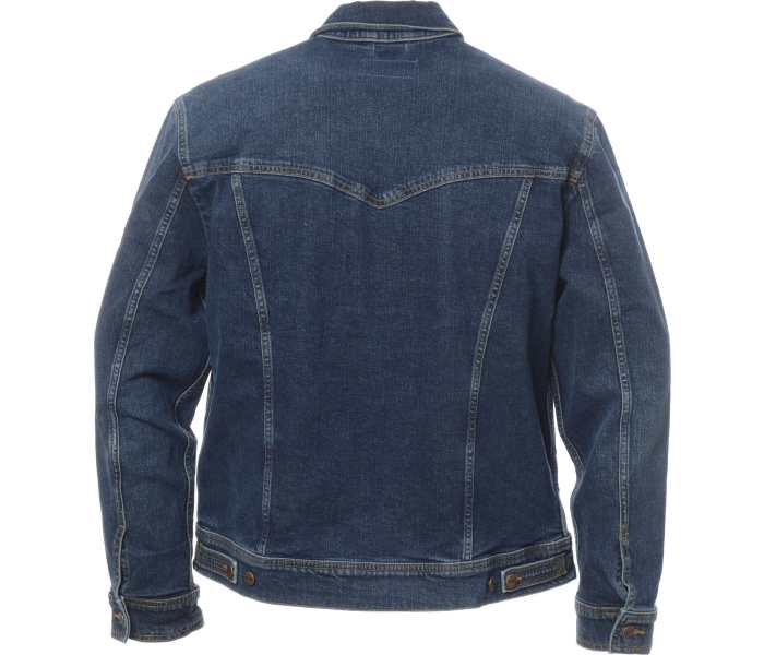 Džínová bunda Wrangler Classic Meadow Haze pánská tmavě modrá