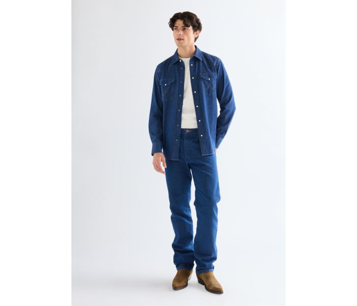 Košile Wrangler Western pánská modrá