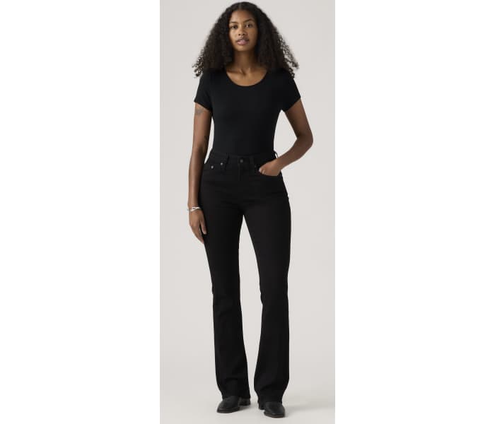 Levi´s® jeans 725 High Rise Bootcut Midnight Gaze dámske čierne