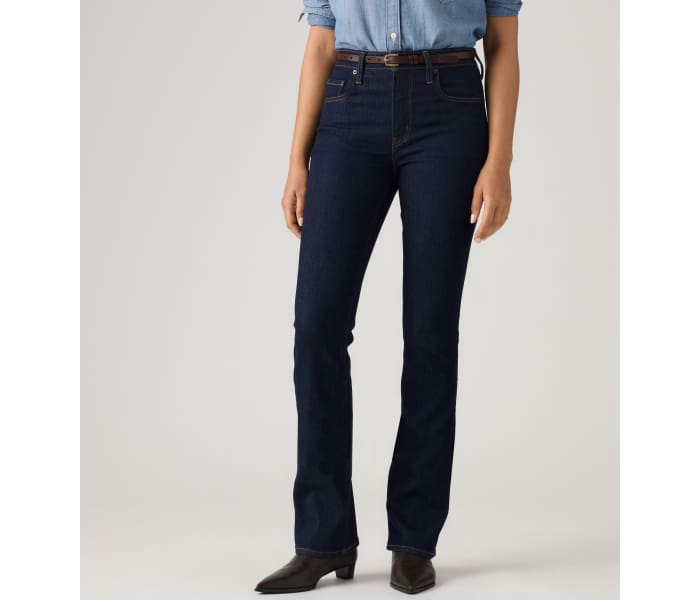 Levi´s® jeans 725 High Rise Bootcut True Blue Rince dámske tmavo modré
