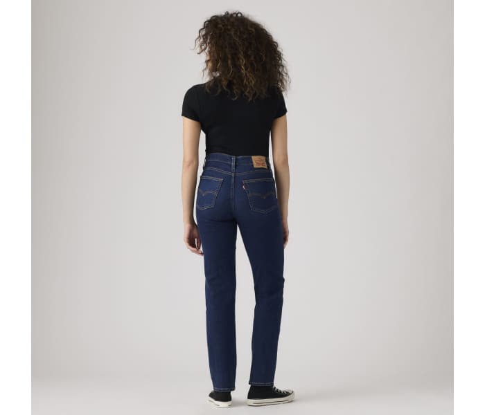 Levi´s® jeans 724 High Rise Straight Chelsea Carbon dámske modré