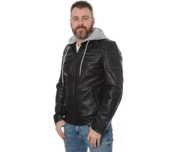 Kožená bunda Mustang pánská černá