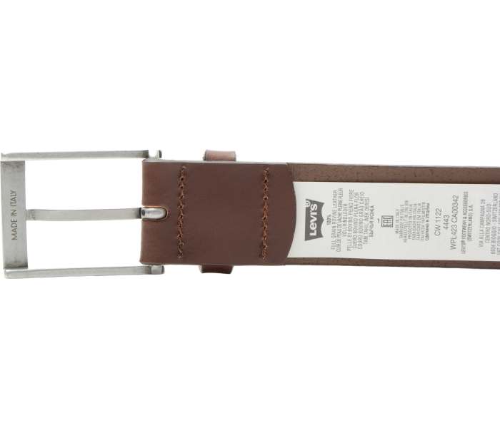 Kožený opasek Levi´s® Box Tab hnědý