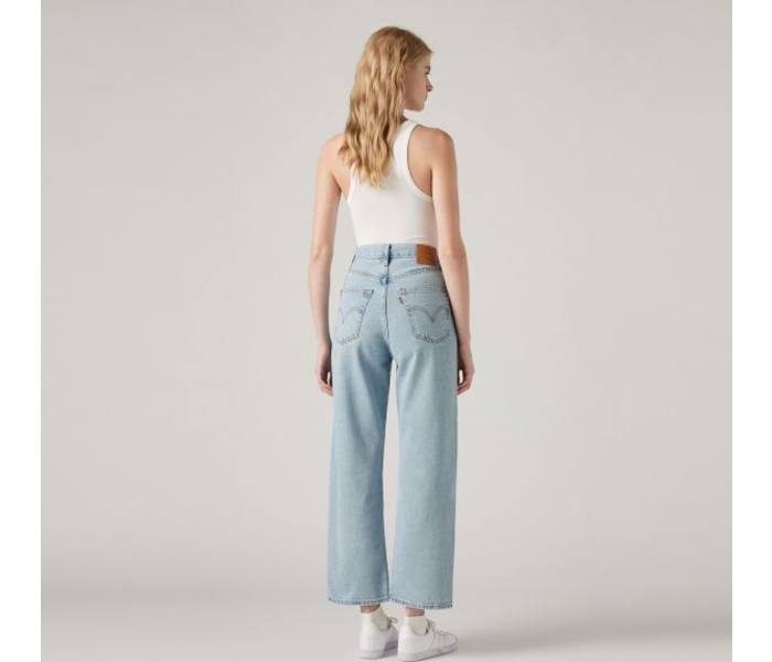 Levi´s® jeans Ribcage Straight Ankle Middle Road dámské světle modré