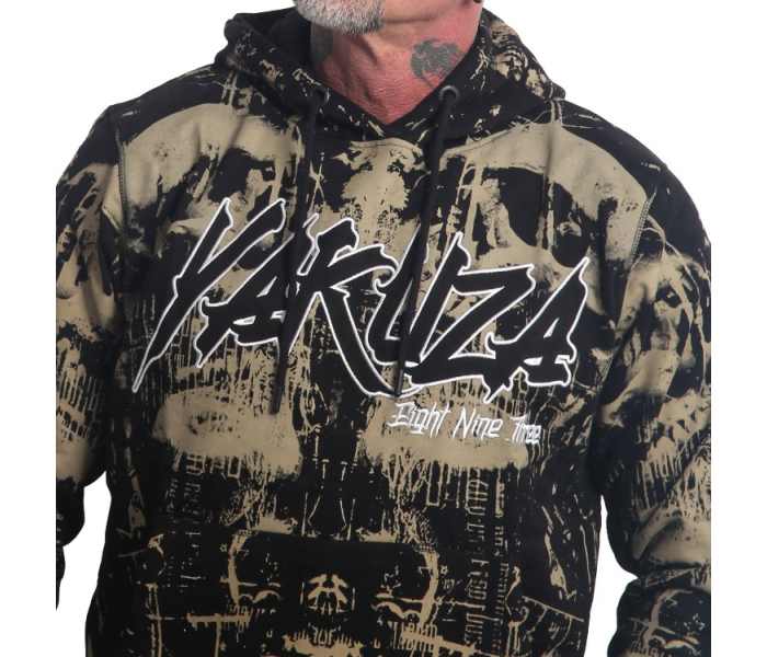 Mikina Yakuza Psychodelic pánská černá