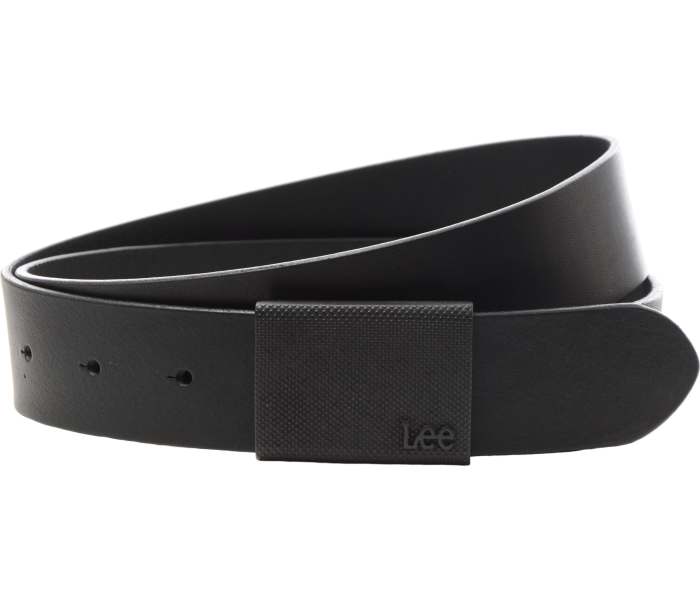 Kožený opasek Lee Buckle Belt Black černý