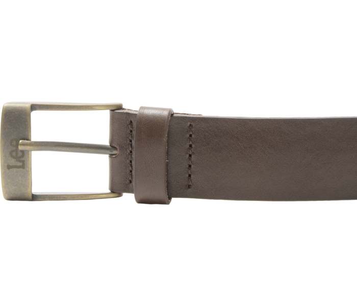 Kožený opasek Lee Logo Buckle hnědý