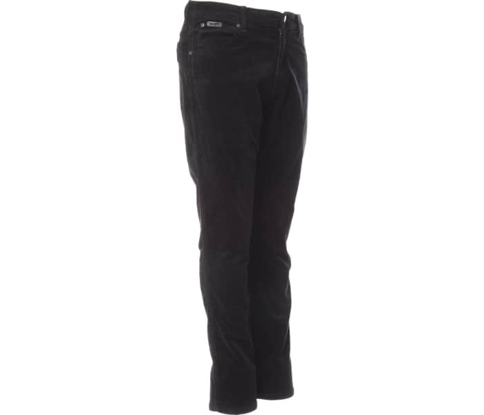 Manšestrové kalhoty Wrangler Texas Slim Black pánské černé