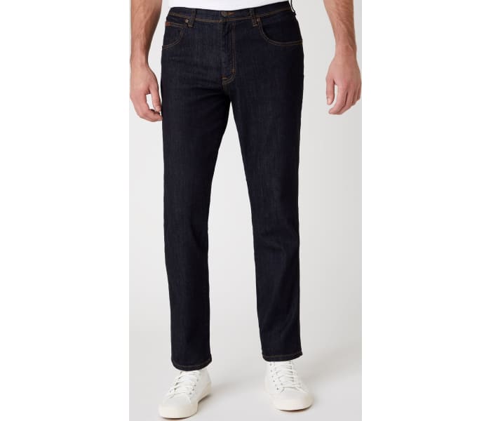 Wrangler jeans Texas Slim Dark Rinse pánské tmavě modré