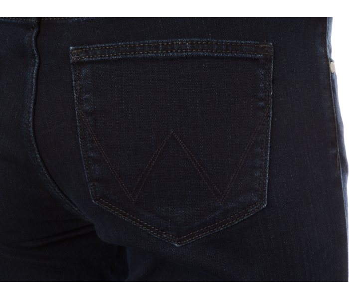 Wrangler jeans Straight Blue Black dámské tmavě modré
