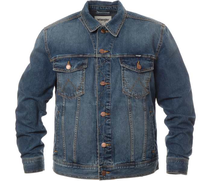 Džínová bunda Wrangler pánská modrá