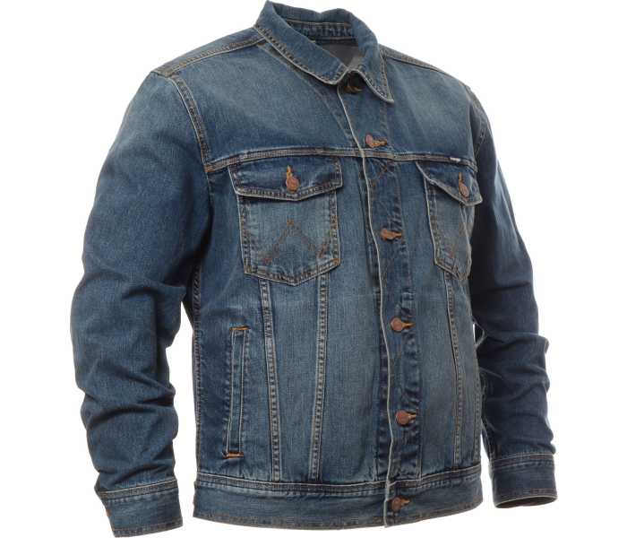 Džínová bunda Wrangler pánská modrá