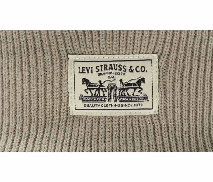 Čiapka Levi´s® Backpatch Beanie tmavo béžová