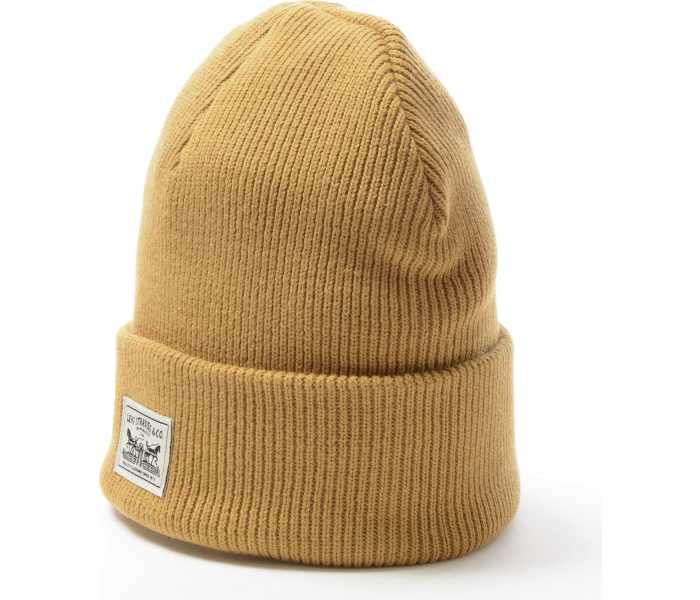 Čiapka Levi´s® Backpatch Beanie horčicovo žltá
