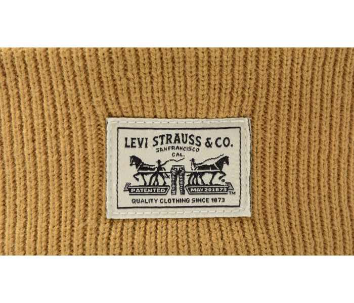 Čiapka Levi´s® Backpatch Beanie horčicovo žltá
