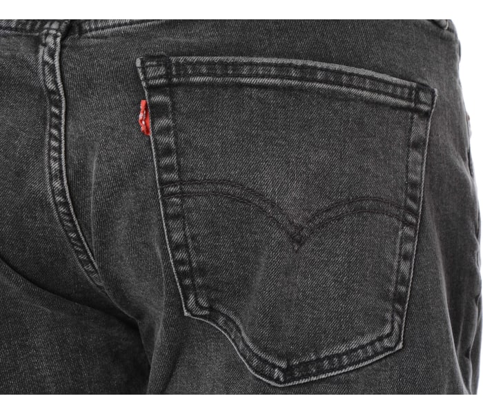 Levi´s® jeans 514 Straight Dark Gray Worn In pánské tmavě šedé