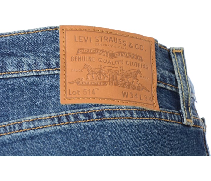 Levi´s® jeans 514 Straight Medium Indigo pánske modré