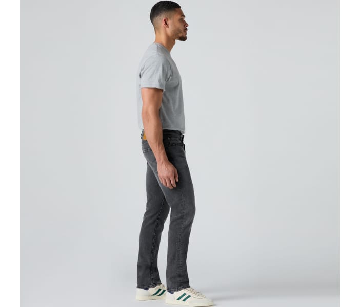 Levi´s® jeans 511 Slim Dark Black Worn In pánské tmavě šedé