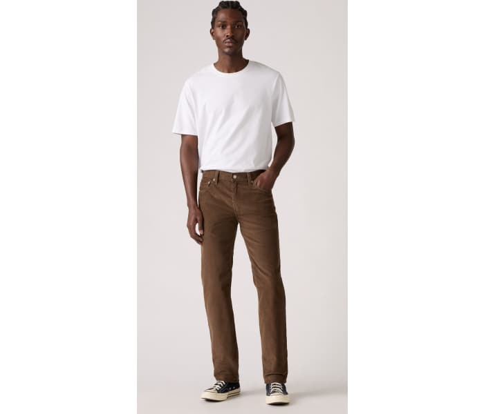 Menčestrové nohavice Levi´s® 511 Slim Rain Drum pánske hnedé
