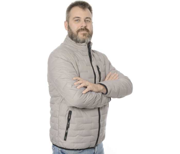 Bunda Pierre Cardin Stepper pánská světle šedá