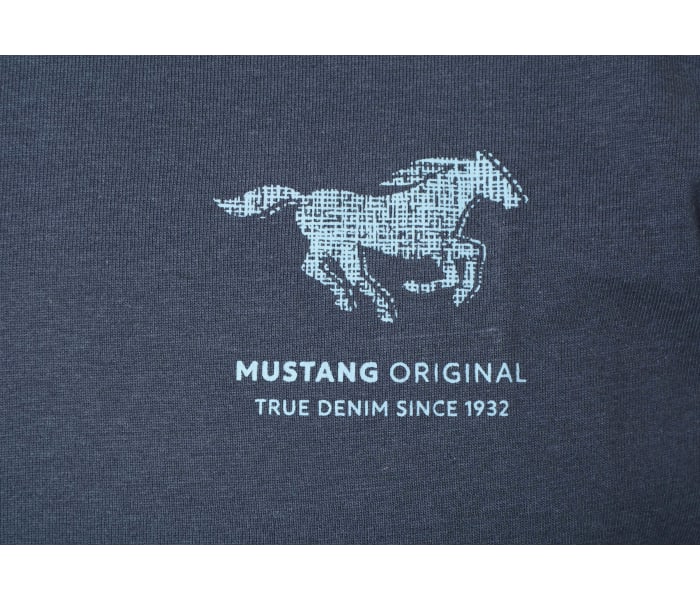 Tričko Mustang Style Alex C Print pánske tmavo modré