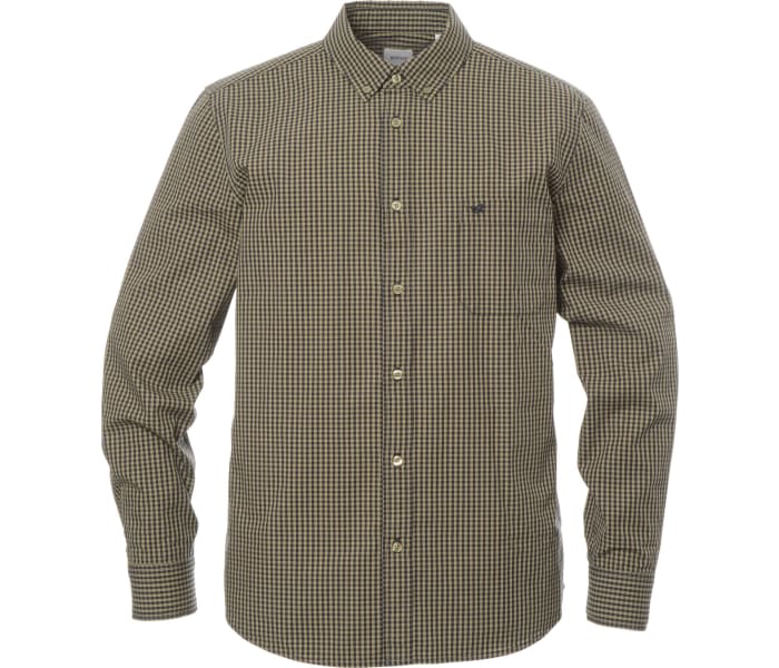 Košile Mustang Style Clemens Gingham pánská hnědá
