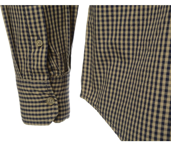 Košile Mustang Style Clemens Gingham pánská hnědá