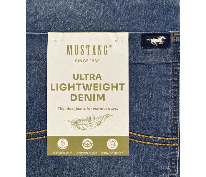 Kraťasy Mustang Style Denim Bermuda pánske tmavo modré