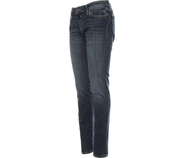 Mavi jeans Lindy Mid Foggy Glam dámske tmavo modré