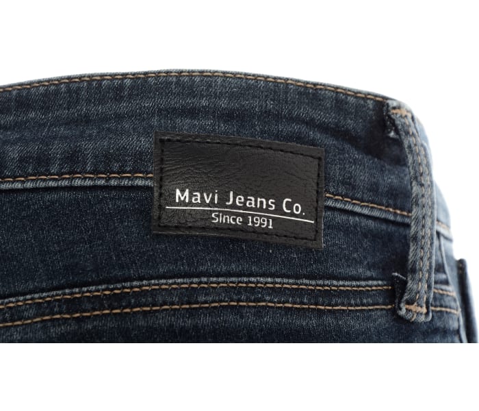 Mavi jeans Lindy Mid Foggy Glam dámske tmavo modré