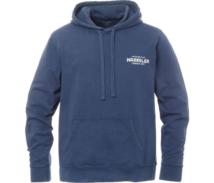 Mikina Wrangler Graphic Hoodie pánska modrá