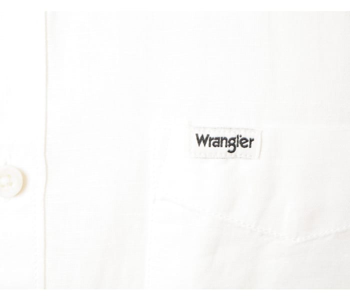 Košile Wrangler 1PKT Worn White pánská bílá