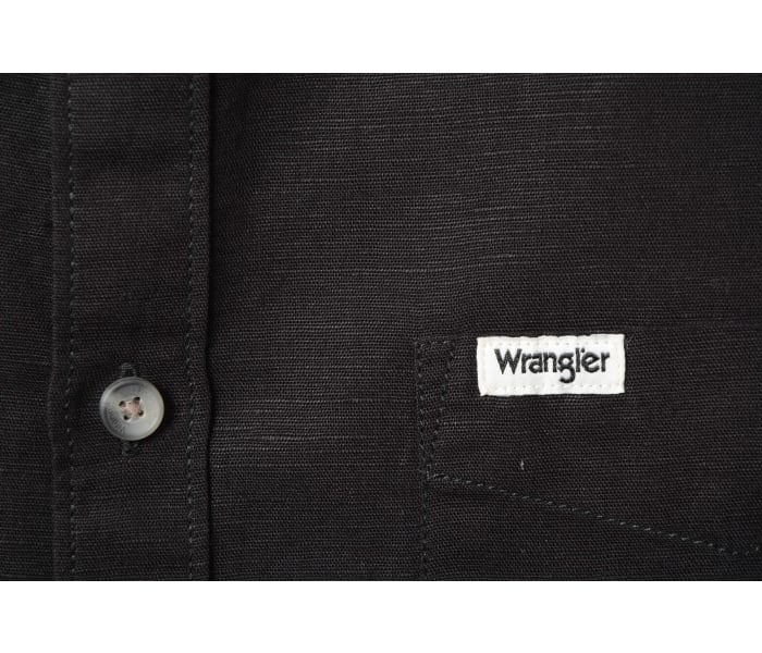 Košile Wrangler 1PKT Black Beauty pánská černá