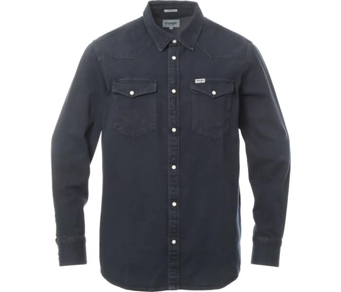 Košile Wrangler Western Midnight Rodeo pánská tmavě modrá